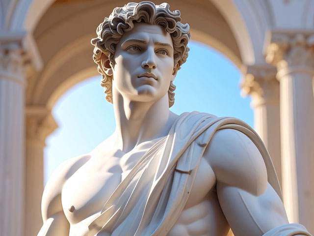 Statue of Perdix from Greek Mythology